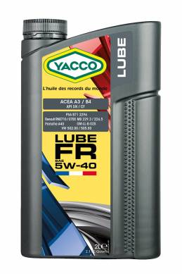 Synthetic 100% Automobile LUBE FR SAE 5W40