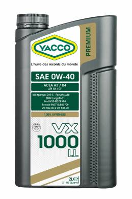 Synthetic 100% Automobile VX 1000 LL - SAE 0W40
