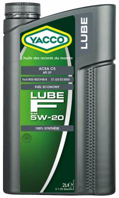 Synthetic 100% Automobile LUBE F SAE 5W20